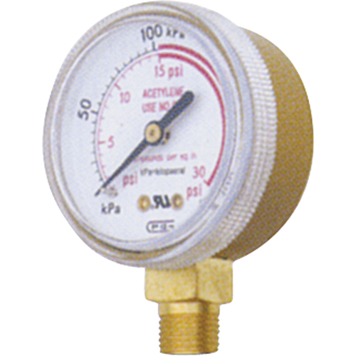 Manom&egrave;tres,  1-1/2", 0 - 100 psi, Fixation inf&eacute;rieure, Analogique Kelford