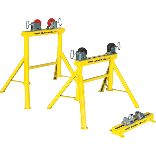 Support Adjust-A-Rolls, Capacit&eacute; de chargement 1000 lb, Capacit&eacute; max. de tuyau 36" Kelford