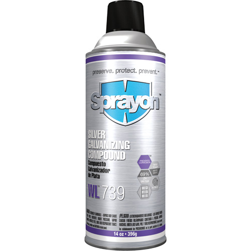 WL739 Silver Galvanizing Compound, Aerosol Can Kelford