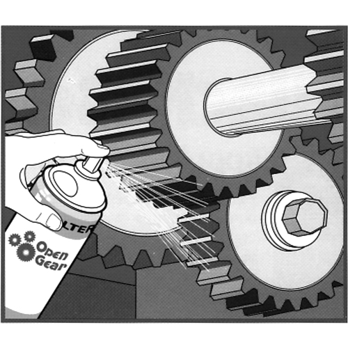 Lubrifiant OPEN GEAR, Canette a&eacute;rosol Kelford
