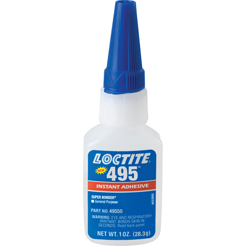 Adh&eacute;sif instantan&eacute; Super Bonder 495, Transparent, Bouteille, 28,3 g Kelford