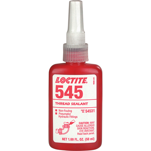 Thread Sealant 545 Hydraulic/Pneumatic Sealant, Bottle, 50 ml, -54° C - 149° C/-65° F - 300° F Kelford