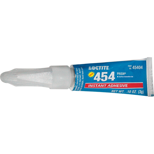 454 Prism&reg; Instant Adhesive Gel, Clear, Tube, 3 g Kelford