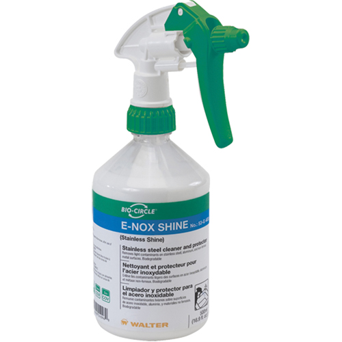 E-Nox Shine Stainless Steel Cleaner & Protector, 500 ml, Trigger Bottle Kelford