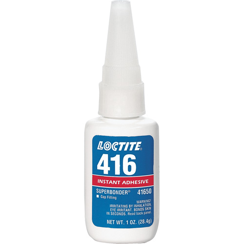 416 Super Bonder&reg; Instant Adhesive, Clear, Bottle, 1 oz. Kelford