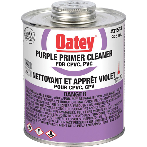 Purple Primer/Cleaner, 946 ml, Brush Top Can Kelford