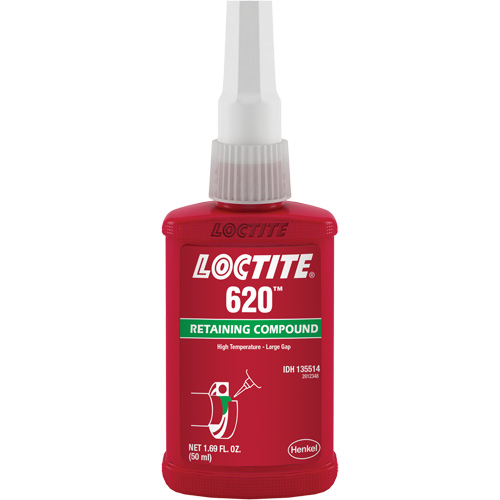 Compos&eacute; de retenue 620 haute temp&eacute;rature, 50 ml, Bouteille, Vert Kelford