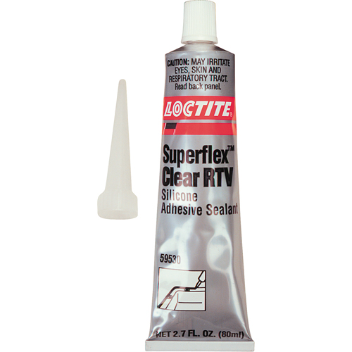 Superflex RTV Silicone Adhesive Sealant, Tube, Clear Kelford