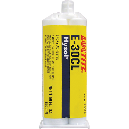 Hysol E-30CL Epoxy, Two-Part, Dual Cartridge, 77 g., Clear Kelford