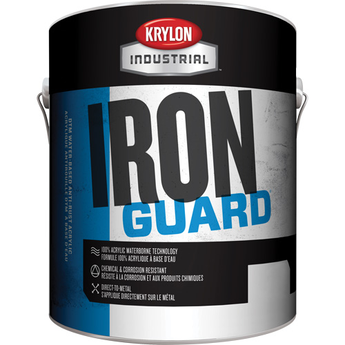Industrial Iron Guard&reg; Water-Based Enamel, 3.78 L, Gallon, Red Kelford