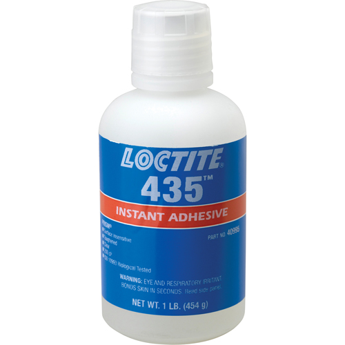 435 Surface Insensitive Instant Adhesive, Clear, Bottle, 454 g Kelford