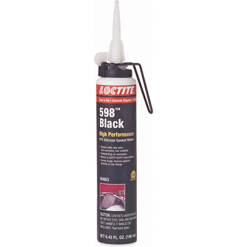 598 High Performance RTV Silicone Gasket Maker, Cartridge, Black Kelford