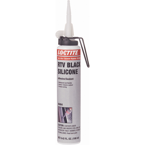 Scellant adh&eacute;sif &agrave; la silicone Superflex RTV, Cartouche, Noir Kelford