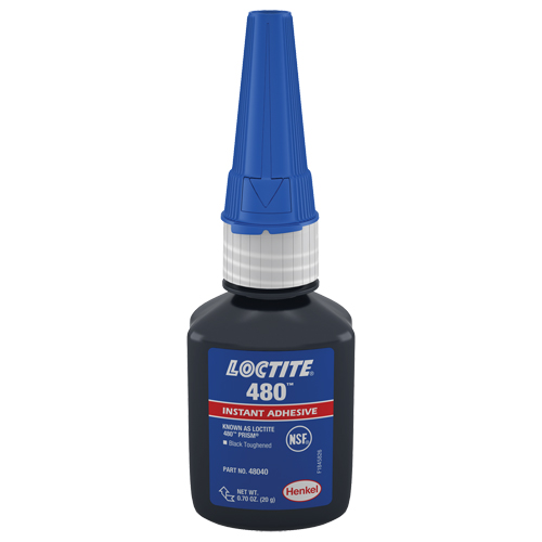 480 Instant Adhesive, Black, Tube, 20 g Kelford