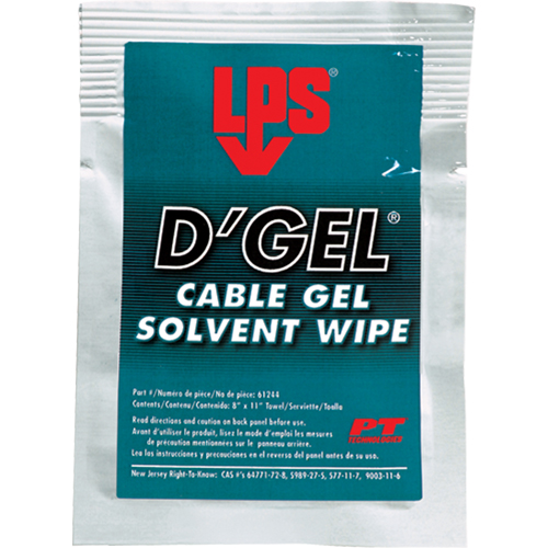 D'Gel&reg; Cable Gel Solvent, Packets Kelford