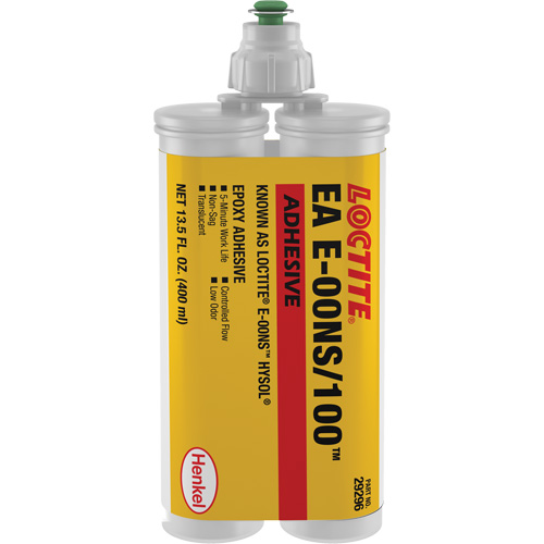 &eacute;poxyde Hysol E-00NS, 400 ml, Cartouche double, Deux composants, Translucide Kelford