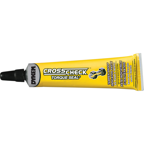 P&acirc;te indicatrice inviolable Cross-Check Torque Seal, 1 liq. oz., Tube, Jaune Kelford