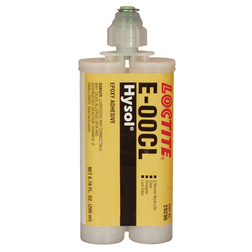 E-00CL Structural Adhesives, 200 ml, Dual Cartridge, Two-Part, Clear Kelford