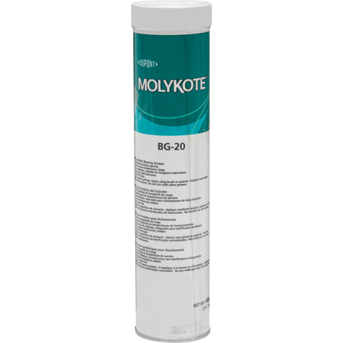 Graisse de roulement haute performance Molykote BG 20, 400 g, Cartouche Kelford
