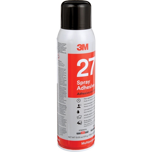 27 Multi-Purpose Spray Adhesive, Clear, Aerosol Can Kelford