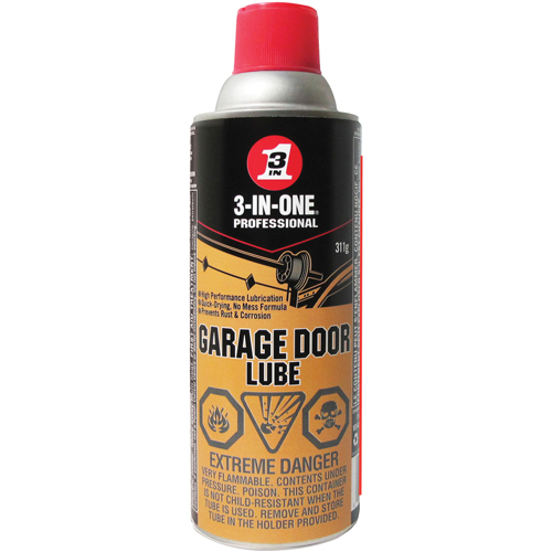 Lubrifiant 3-IN-1 pour porte de garage, Canette a&eacute;rosol Kelford