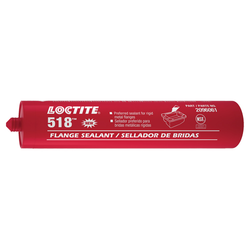 Scellant &agrave; collerettes 518, Cartouche, Rouge Kelford