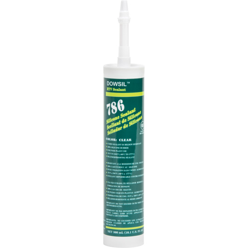 Silicone Sealant, 300 ml, Cartridge, Clear Kelford