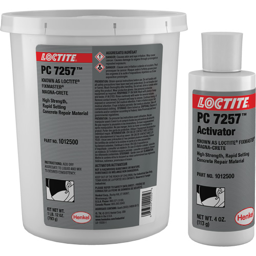Produit de r&eacute;paration du b&eacute;ton Fixmaster Magna-Crete, Trousse, Gris Kelford
