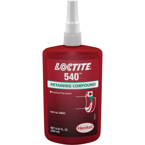 Loctite&reg; 540 Retaining Compound, 250 ml, Bottle, Blue Kelford