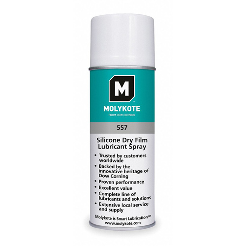Film lubrifiant sec au silicone Molykote 557, Canette a&eacute;rosol Kelford