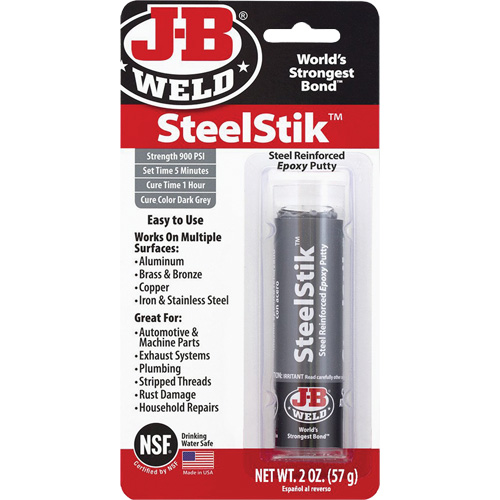 Colle &eacute;poxyde SteelStik, 2 oz, B&acirc;ton, Gris Kelford