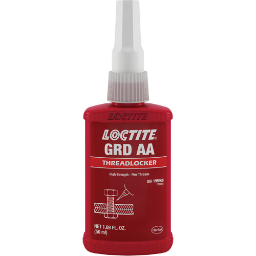 Letter Grade AA Wicking Grade Threadlocker, Green, High, 50 ml, Bottle Kelford