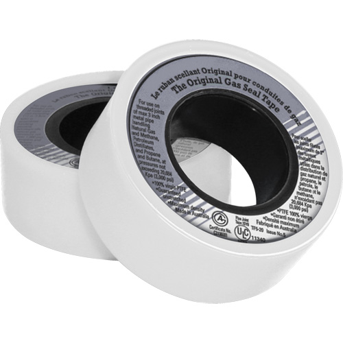 Ruban d'&eacute;tanch&eacute;it&eacute; pour filet en PTFE, 480" lo x 3/4" la, Blanc Kelford