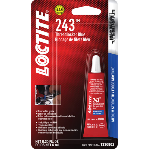 Compos&eacute; de blocage 243, Bleu, Moyen, 6 ml, Tube Kelford