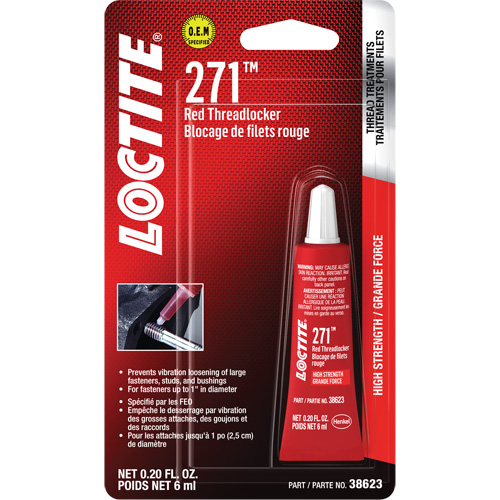 Compos&eacute; de blocage 271, Rouge, &eacute;lev&eacute;, 6 ml, Tube Kelford