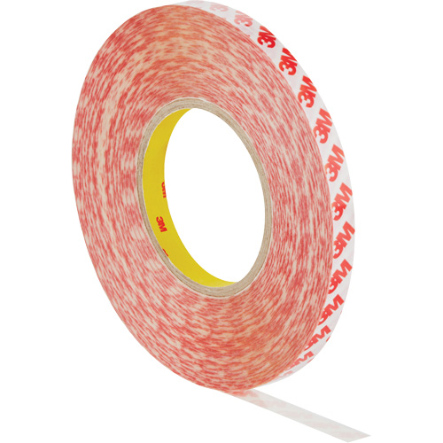 Double-Sided Adhesive Tape, Polyester, 19 mm (0.75") W x 50 m (164') L, 8 mils Thick Kelford