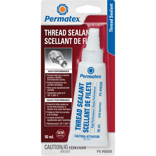 High Performance Thread Sealant, Tube, 50 ml, -54° C - 149° C/-65° F - 300° F Kelford