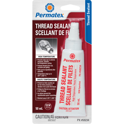 High Temperature Thread Sealant, Bottle, 50 ml, -54° C - 204° C/-65° F - 400° F Kelford