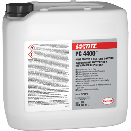 Appr&ecirc;t de protection et de restauration de la peinture PC 4400, 3,8 L, Cruche, Transparent Kelford