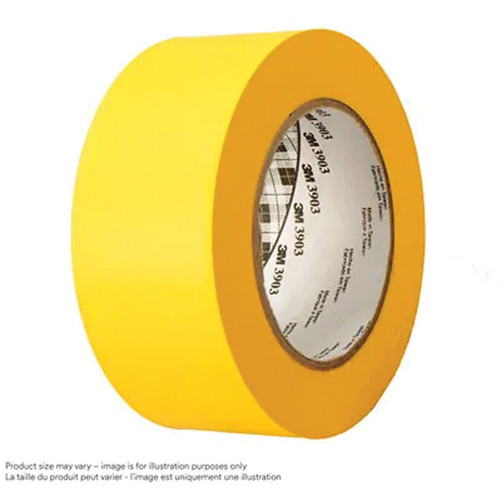 3903 Vinyl Duct Tape, 76 mm (3") W x 45.75 m (150') L, 6.5 mils, Yellow Kelford