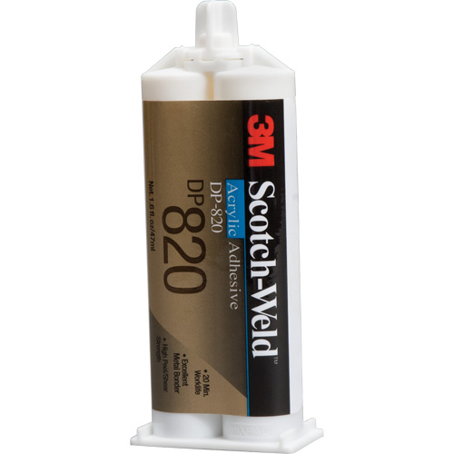 Adh&eacute;sif acrylique Scotch-Weld, Deux composants, Cartouche double, 1,6 oz liq., Blanc cass&eacute; Kelford