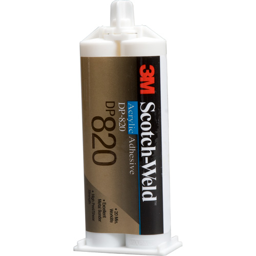 Adh&eacute;sif acrylique Scotch-Weld, Deux composants, Cartouche double, 400 ml, Blanc cass&eacute; Kelford