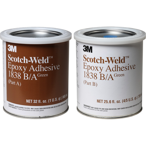Scotch-Weld Adhesive, 32 fl. oz., Pail, Two-Part, Green Kelford