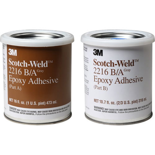 Scotch-Weld Adhesive, 32 fl. oz., Kit, Two-Part, Grey Kelford