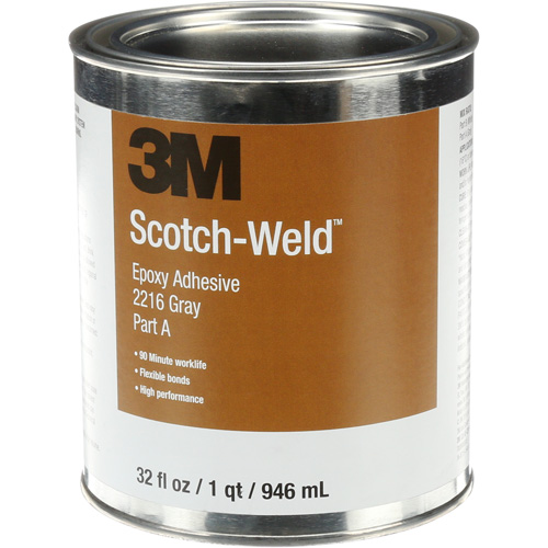Adh&eacute;sif Scotch-Weld, 32 oz liq., Trousse, Deux composants, Gris Kelford