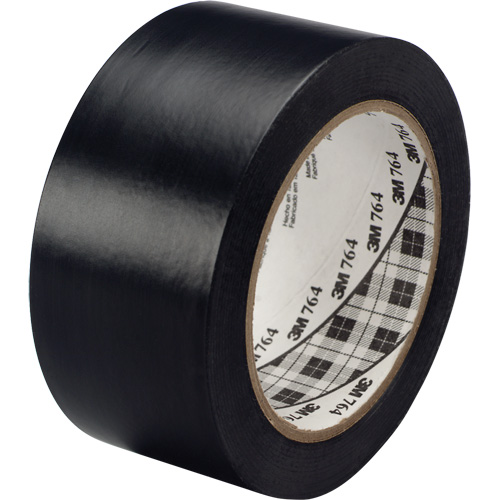 Ruban en vinyle pour travaux g&eacute;n&eacute;raux 764, 25,4 mm (1") la x 32,9 m (108') lo, 5 mils, Noir Kelford