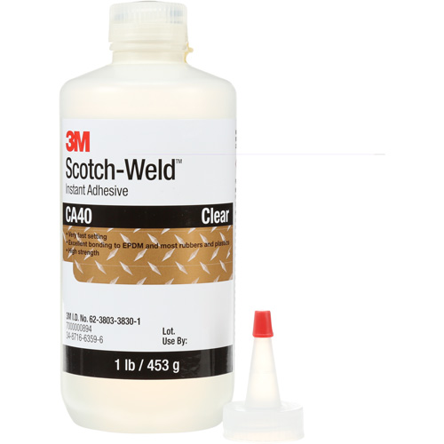 Scotch-Weld Instant Adhesive CA5, Clear, Bottle, 1 lbs. Kelford