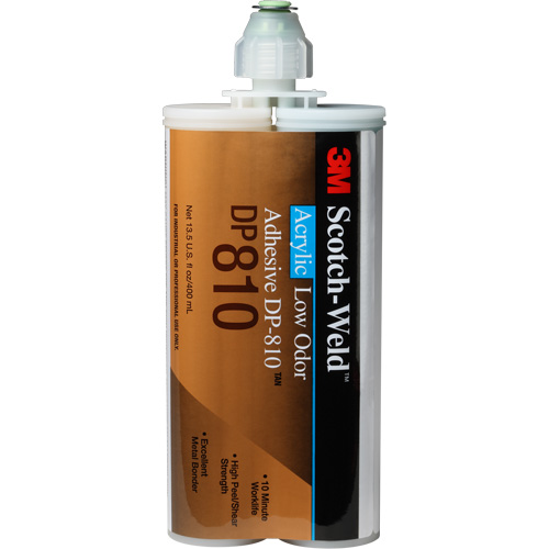 Adh&eacute;sif acrylique &agrave; faible odeur Scotch-Weld, Deux composants, Cartouche, 400 ml, Blanc cass&eacute; Kelford