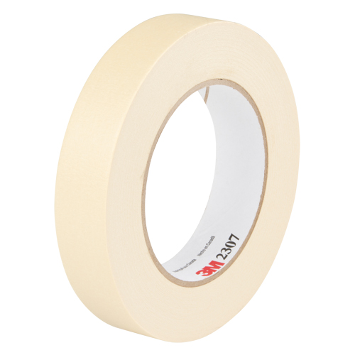 2307 Masking Tape, 24 mm (1") x 55 m (180'), Tan Kelford