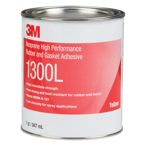 Rubber & Gasket Adhesive, Can, Yellow Kelford